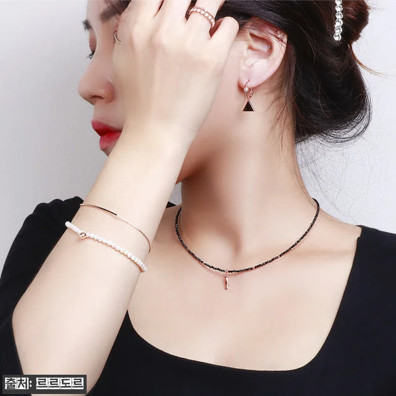 14k 블랙 스피넬 초커 목걸이 비드 관련 이미지 7