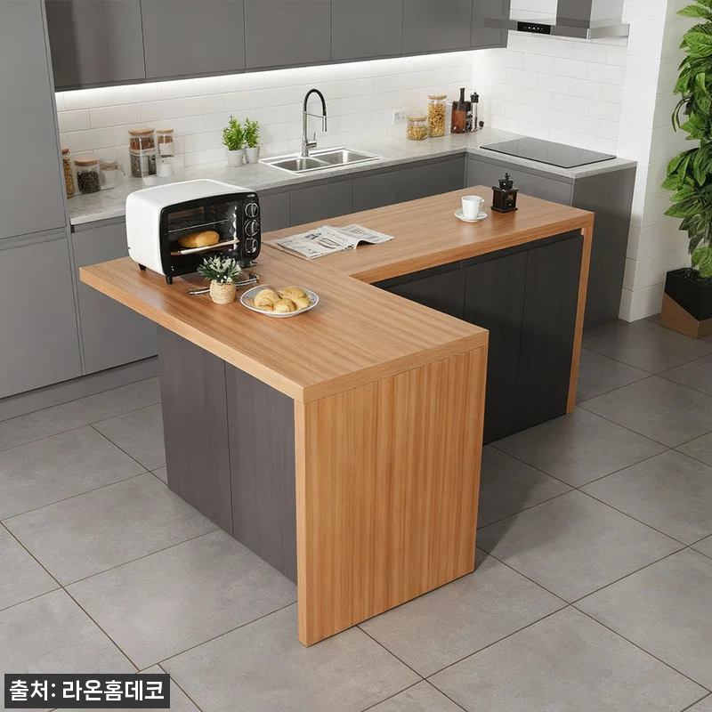 루체 코너 조합형 아일랜드 식탁 테이 관련 이미지 7