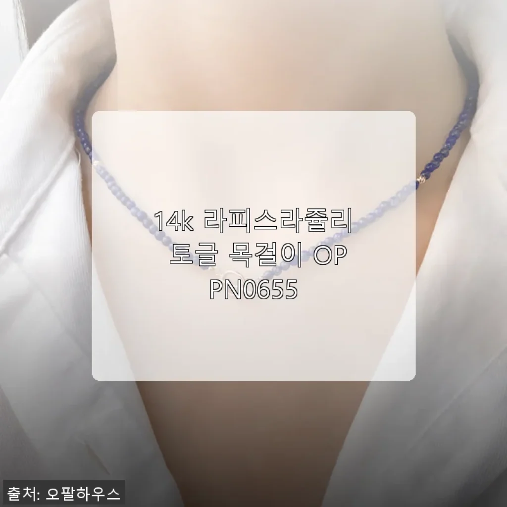 14k 라피스라쥴리 토글 목걸이 OPPN0655 사용후기와 제품 소개