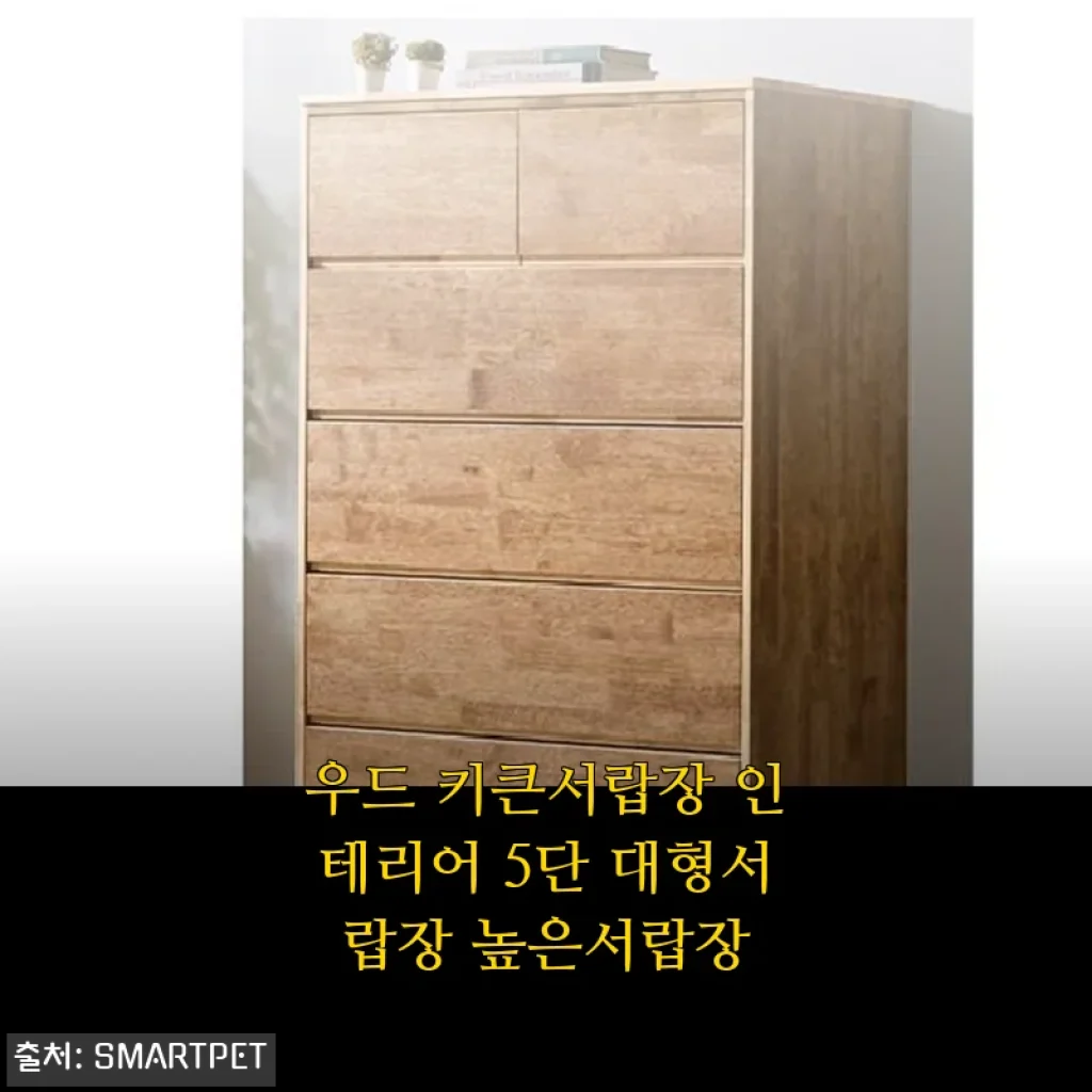 우드 키큰서랍장 인테리어 5단 대형서랍장 사용후기 및 제품소개