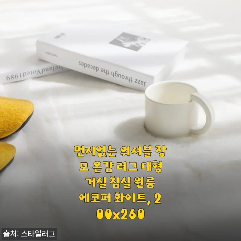 먼지없는 워셔블 장모 온감 러그 사용후기 - 집안 분위기와 관리 모두 만족한 선택