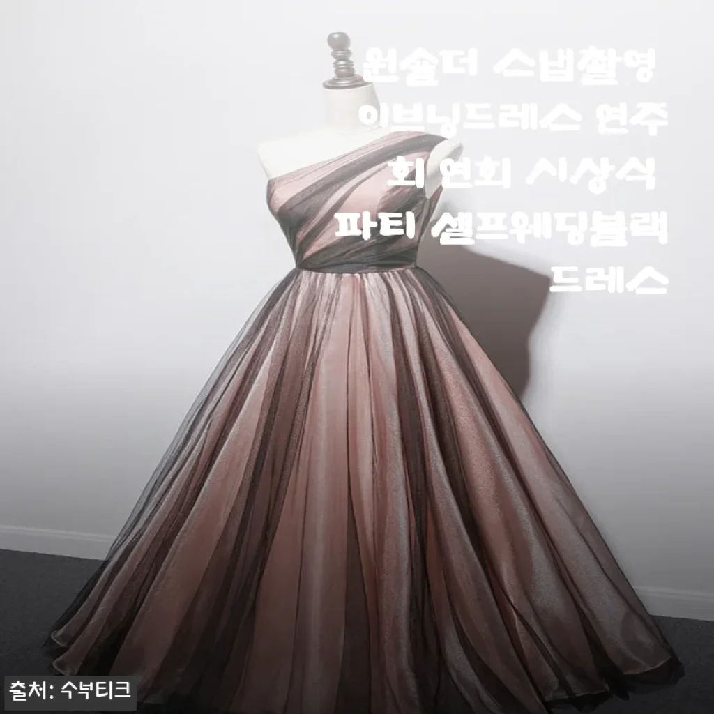 원숄더 스냅촬영 이브닝드레스 사용후기 - 우아함과 편안함을 동시에