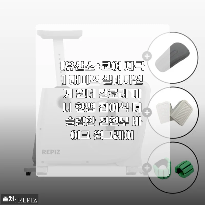 래피즈 실내자전거 원더 칼로리 미니 사용후기: 슬림한 디자인과 코어 자극이 돋보이는 홈트 파트너