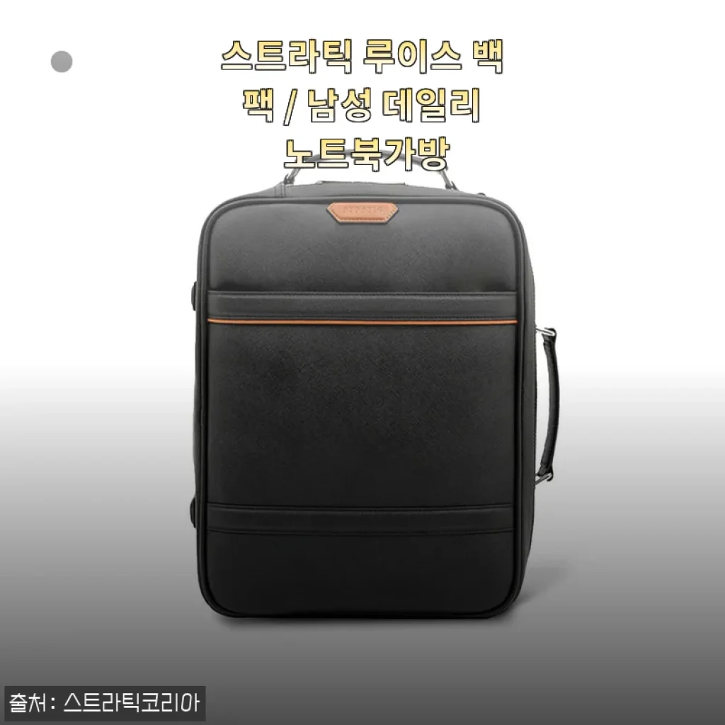 스트라틱 루이스 백팩 사용후기: 직장인 데일리 노트북가방으로 딱이에요