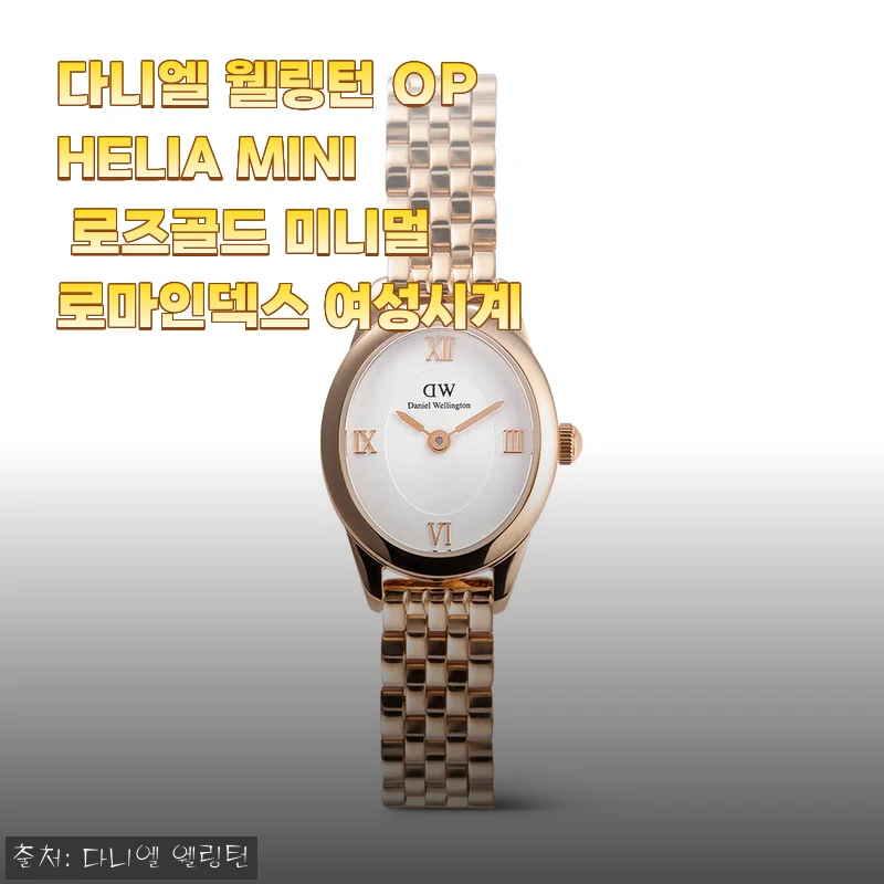 다니엘 웰링턴 OPHELIA MINI 로즈골드 미니멀 로마인덱스 여성시계 사용 후기
