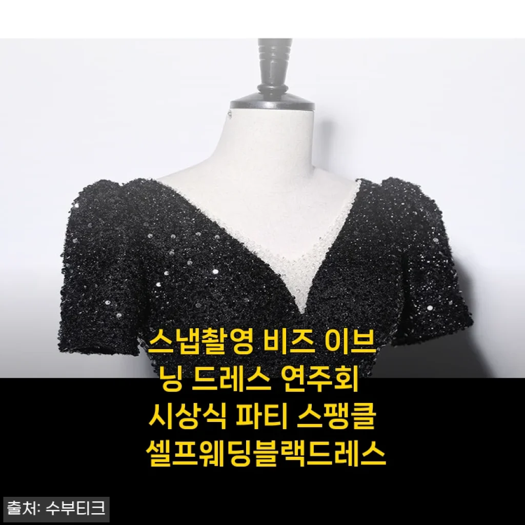 스냅촬영부터 연주회까지, 스팽글 이브닝 드레스 사용후기