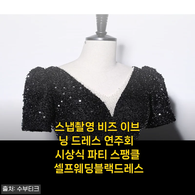 스냅촬영부터 연주회까지, 스팽글 이브닝 드레스 사용후기