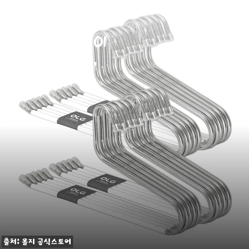 올지 8mm 논슬립 바지걸이 스텐 화이트 20개 사용후기 및 상세 소개