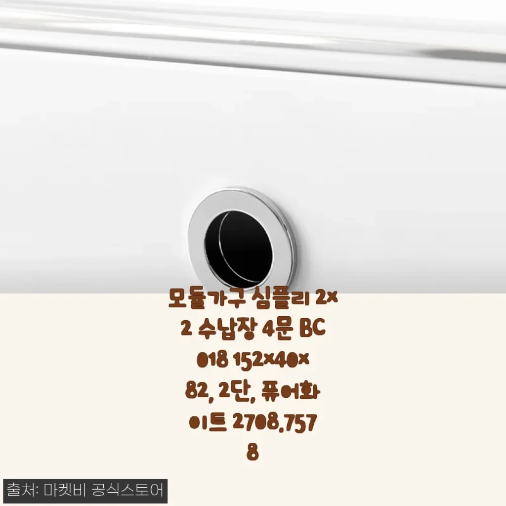 모듈가구 심플리 2x2 수납장 4문 BC018 퓨어화이트 사용후기
