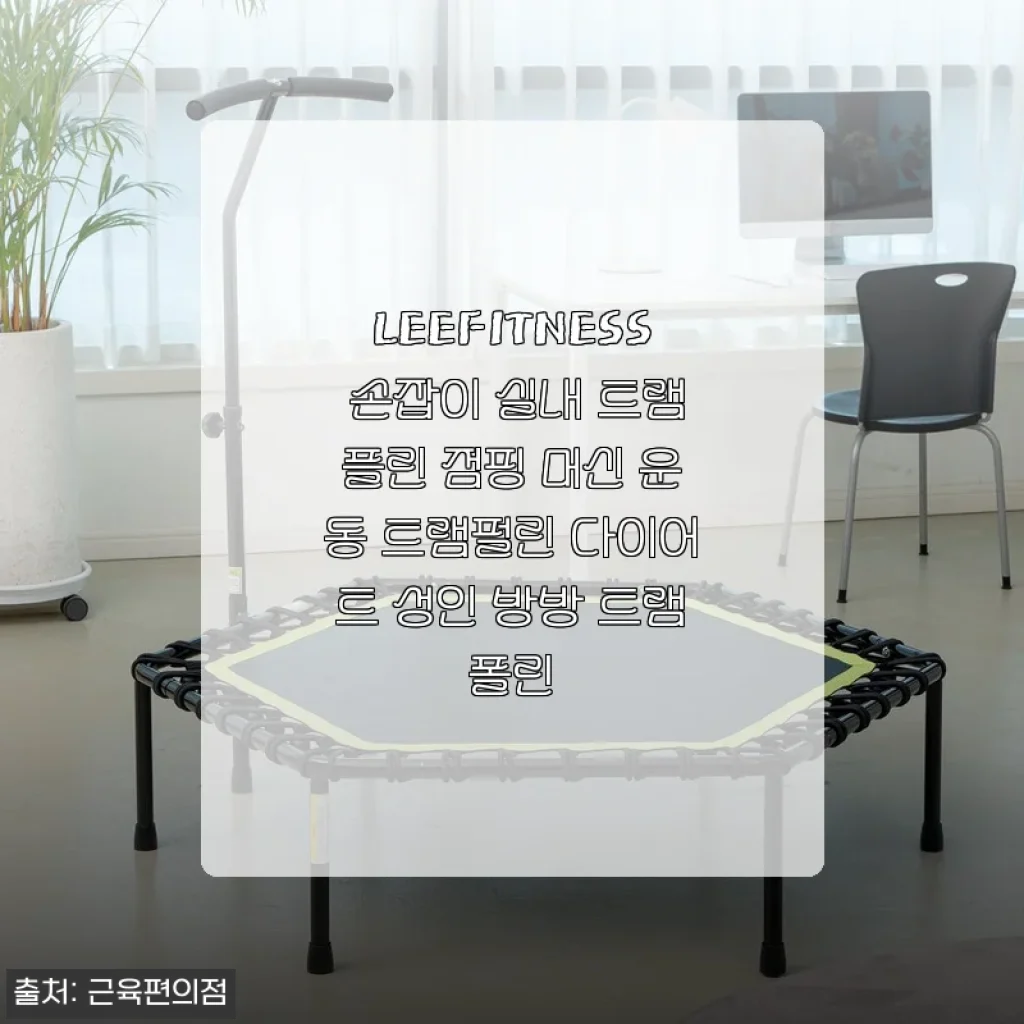 LEEFITNESS 손잡이 실내 트램플린 점핑 머신 사용후기