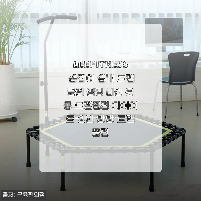 LEEFITNESS 손잡이 실내 트램플린 점핑 머신 사용후기