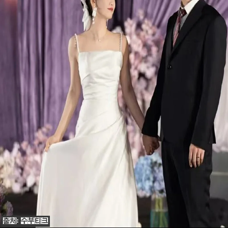 셀프웨딩 스냅 준비하며 고른 새틴 민 관련 이미지 1