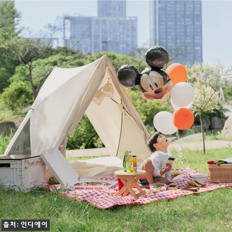 800도씨 그늘막 텐트 원터치 피크닉 관련 이미지 2
