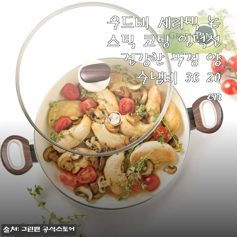 우드비 세라믹 논스틱 양수냄비 3L, 직접 써보니 달라진 소스 요리 자신감