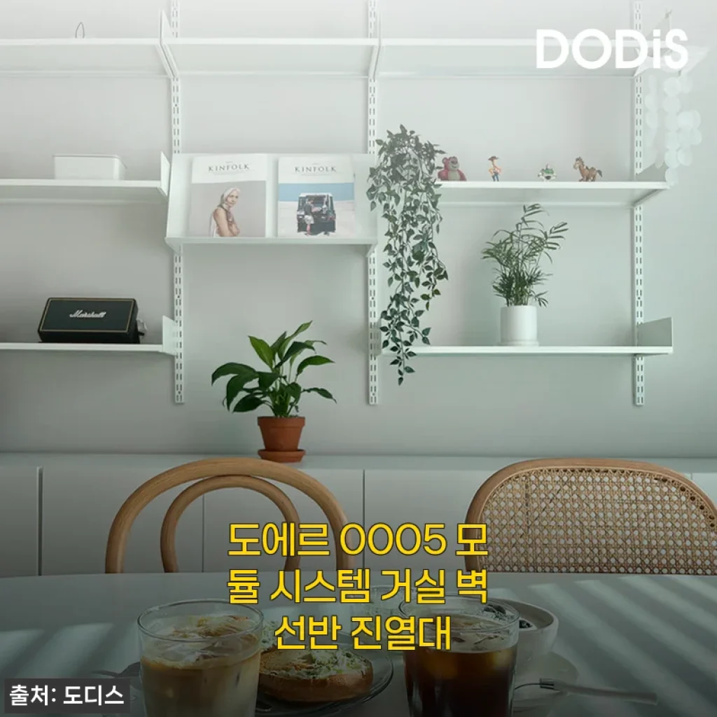 거실 인테리어 살리는 도에르 0005 모듈 시스템 벽 선반, 셀프 설치부터 수납까지 2주 사용기
