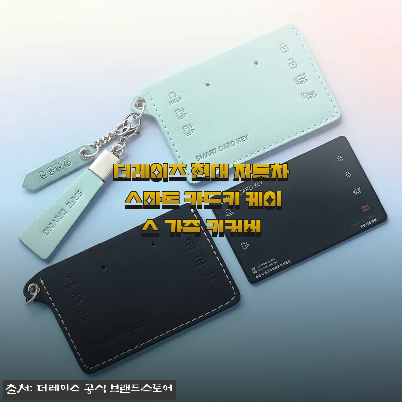출근길 설레게 만드는 더레이즈 현대 자동차 스마트 카드키 케이스 가죽 키커버 후기