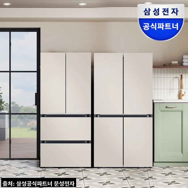 삼성 비스포크 AI 냉장고 김치냉장고 RM70F90M1GD RK70F49M2GD, 주방 분위기까지 정돈되는 세트 구성 후기