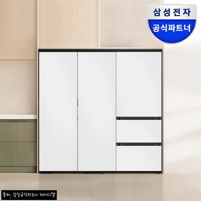 삼성 비스포크 냉장고&middot;김치냉장고 세트 1069L, 22% 할인 확인하고 고른 키친핏 이슈템