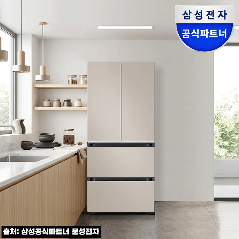 삼성 비스포크 AI 김치냉장고 4도어 490L 에센셜 베이지 RK70F49M2GD, 차분한 주방을 완성하는 이슈템 후기