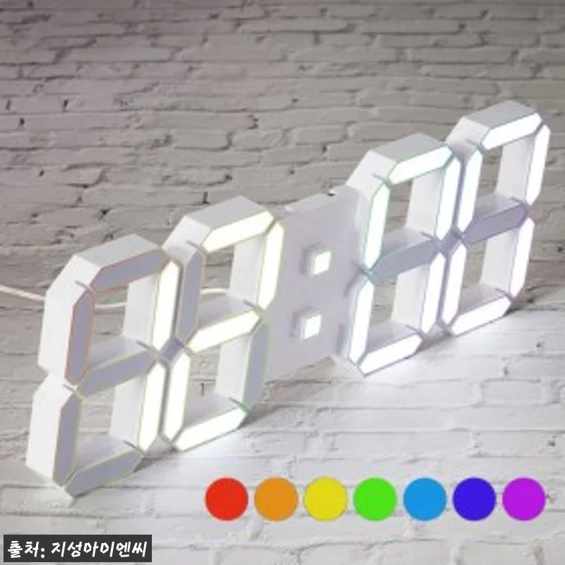 플라이토 컬러 전자 디지털 벽시계, 관련 이미지 1