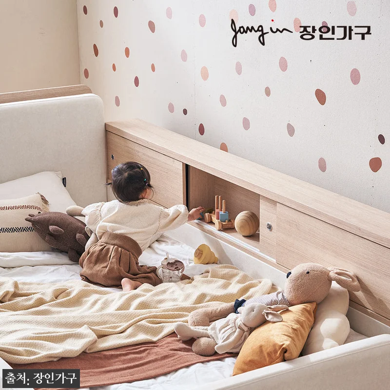 장인가구 하랑 E0 패브릭 슬림헤드 저상형 패밀리침대 SS+Q, 수납가드까지 챙긴 실속형 이슈템 9 장인가구 하랑 E0 패브릭 슬림헤드 관련 이미지 2