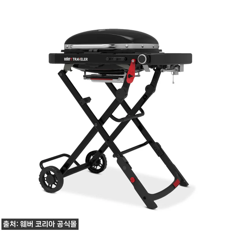 웨버 트래블러 컴팩트 블랙 가스 그릴 관련 이미지 3