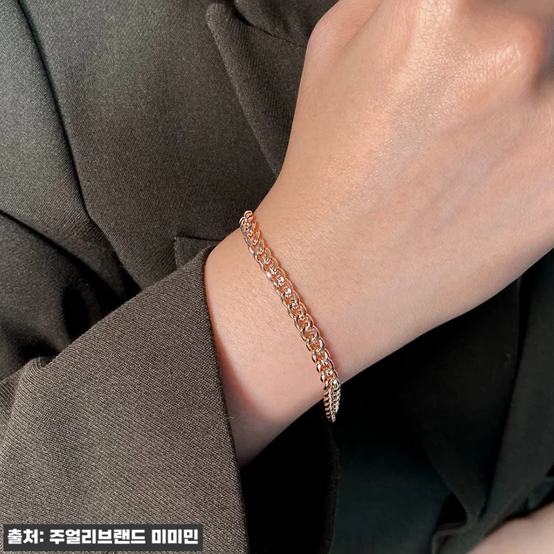남자금팔찌 14케이 18k 커플 두꺼 관련 이미지 4