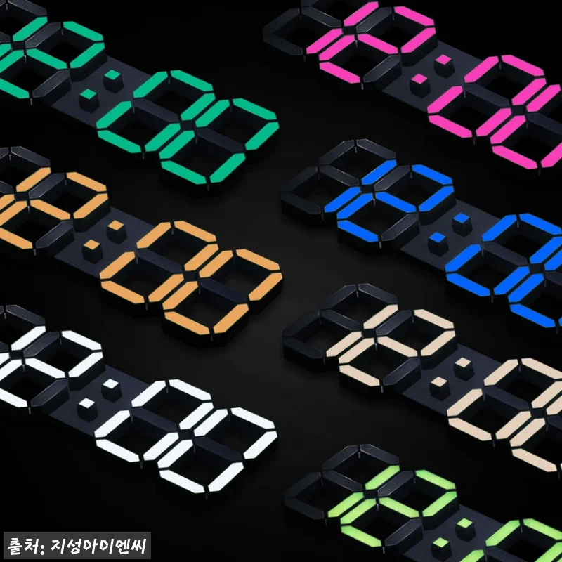 플라이토 컬러 전자 디지털 벽시계, 관련 이미지 4