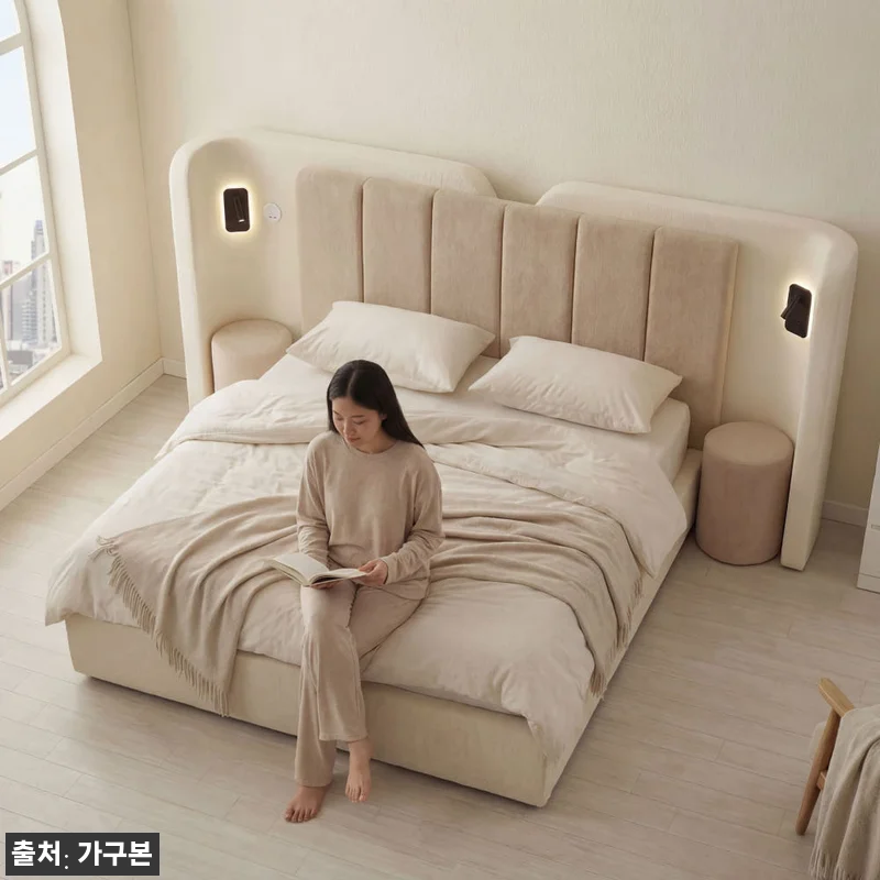 코코 킹침대 킹사이즈침대 침대킹 라지 프레임, 넓은 침실 분위기 바꾸기 좋은 이슈템 16 코코 킹침대 킹사이즈침대 침대킹 라지 관련 이미지 5