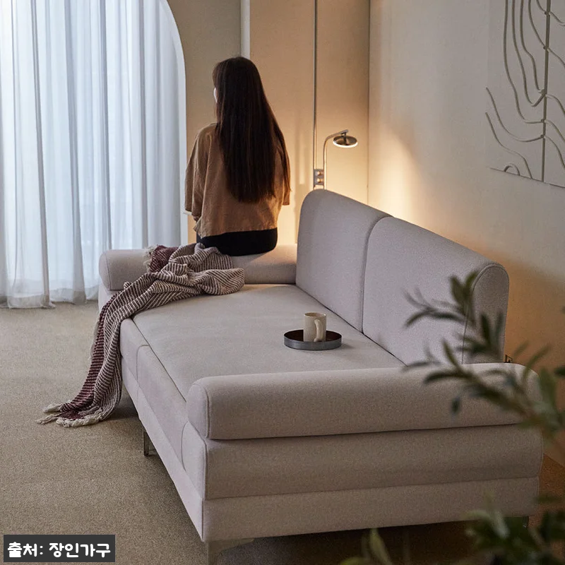 장인가구 비움 황토볼 온열 3인 가죽 관련 이미지 5