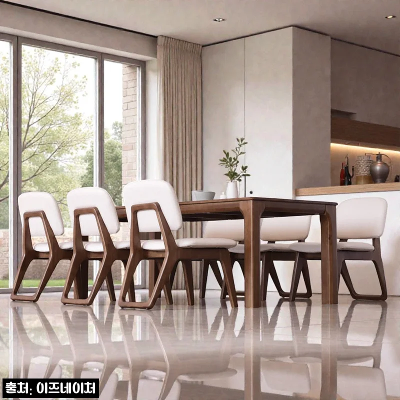 이즈네이처 낮은식탁 원목 1900mm 월넛브라운, 6인용 식탁세트 할인 정보 정리