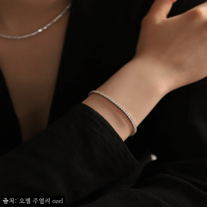 오젤 실버925 모이사나이트 테니스 은팔찌 PS098,99B, 클래식 포인트 주얼리로 눈여겨볼 이유