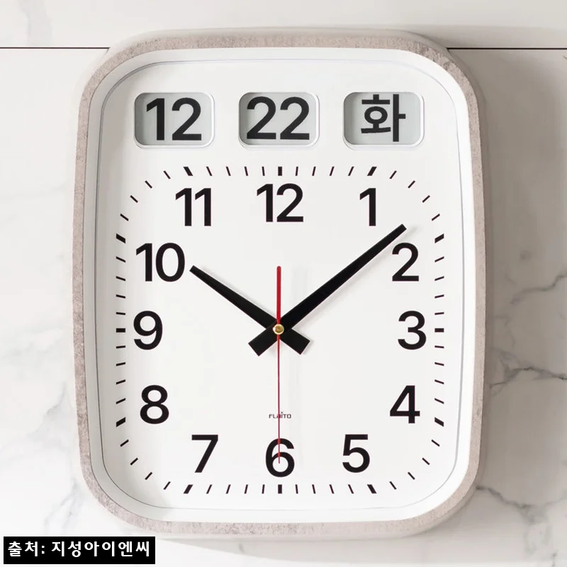 Home 72 플라이토 이잉크 플립 무소음 벽시계, 거실·사무실 분위기 바꾸는 모던 캘린더 시계