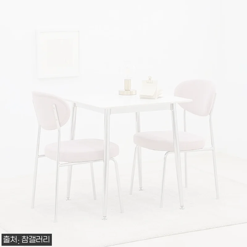 세바 세라믹식탁 포세린 크롬프레임 700 2인용 식탁세트, 카페 감성으로 눈길 가는 이슈템